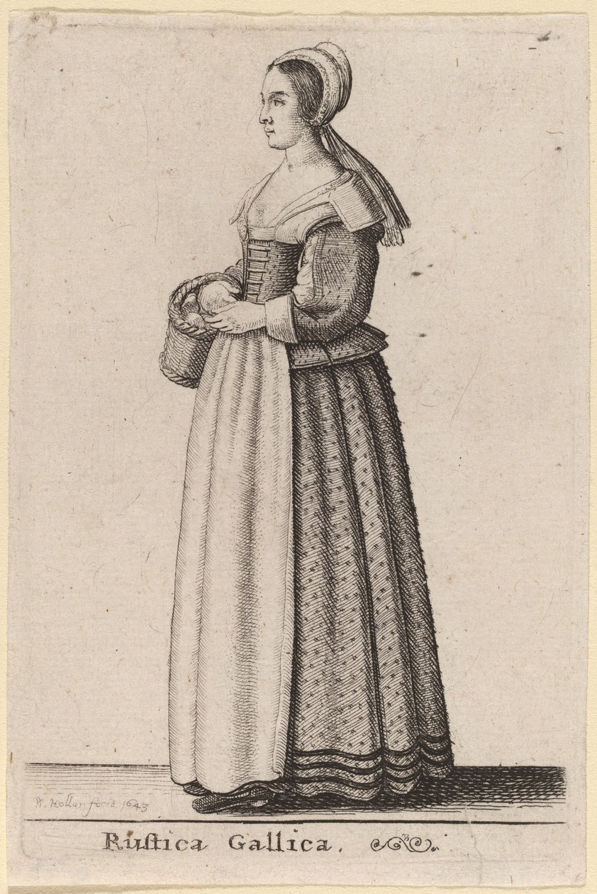 Francouzský venkov od Wenceslaus Hollar