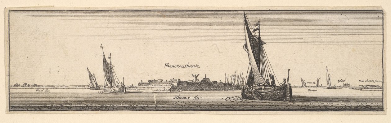 Schenkenschanz, 1642-1644. od Wenceslaus Hollar