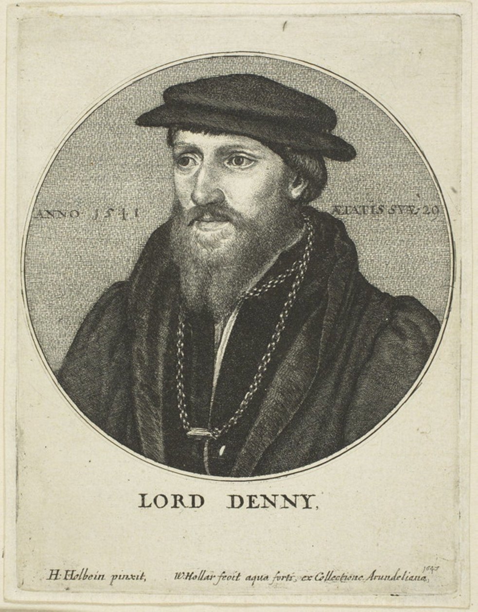 Sir Anthony Denny od Wenceslaus Hollar