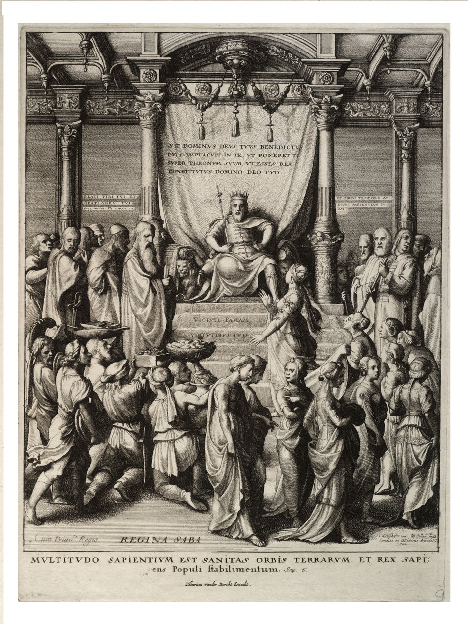 Šalomoun a královna ze Sáby. stát 3 od Wenceslaus Hollar