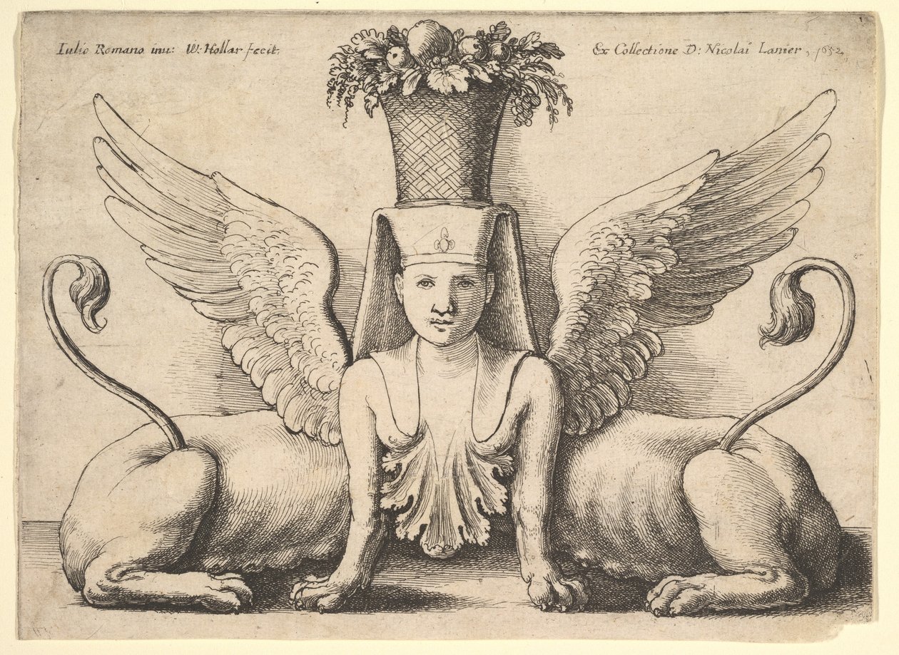 Sfinga se dvěma těly, 1652. od Wenceslaus Hollar