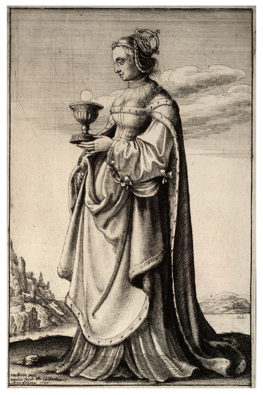 Svatá Barbora od Wenceslaus Hollar