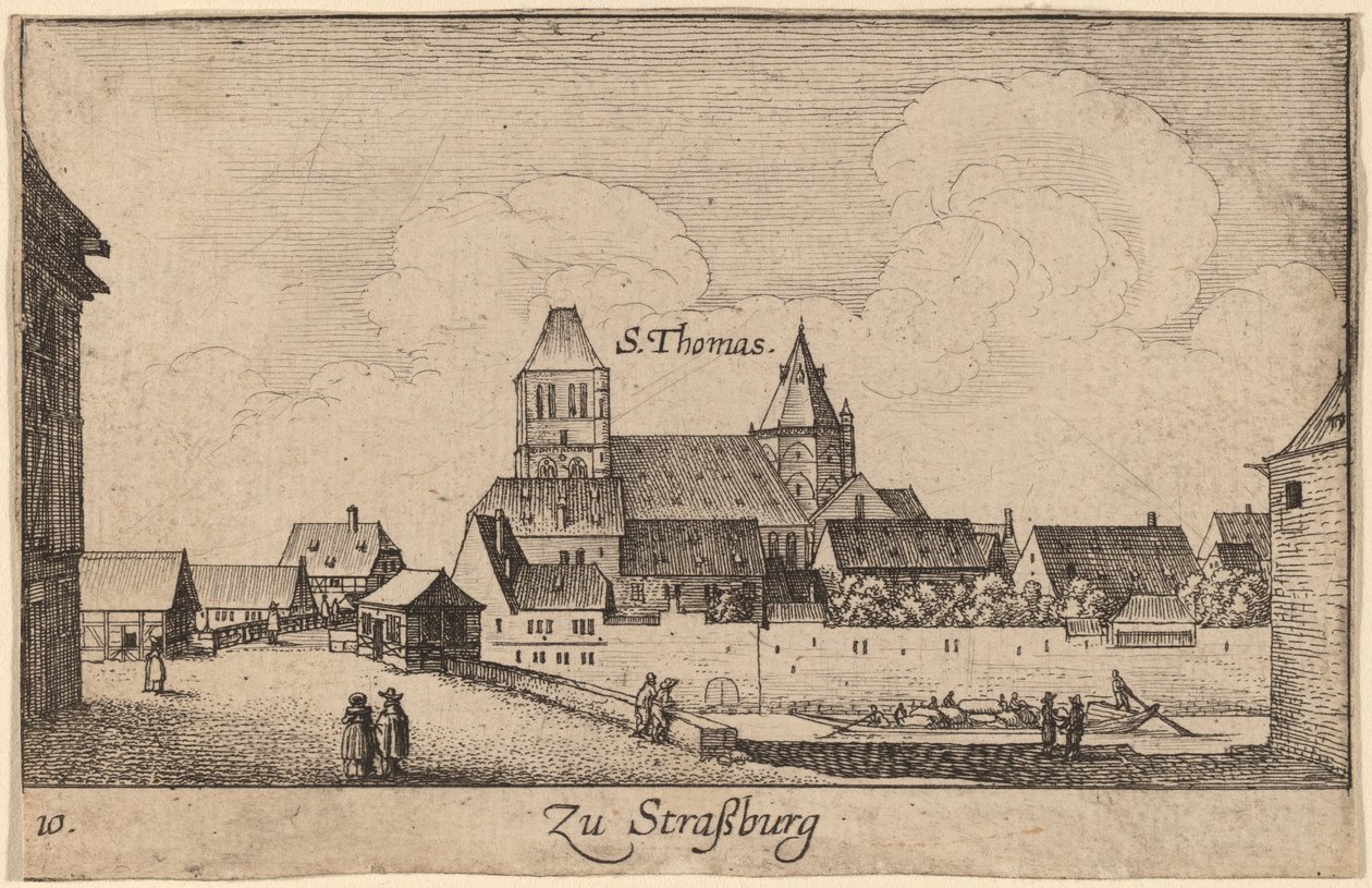 Štrasburk od Wenceslaus Hollar