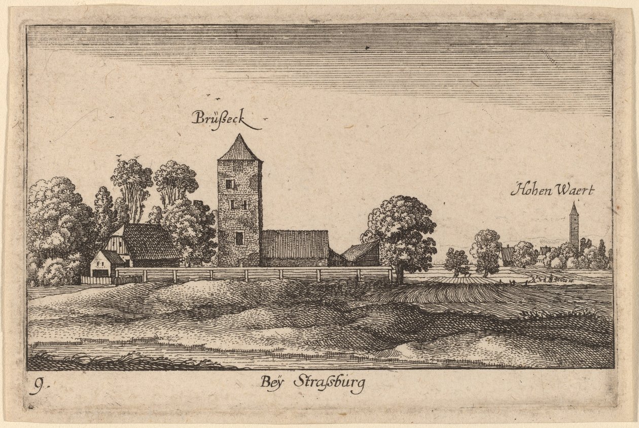 Štrasburk od Wenceslaus Hollar