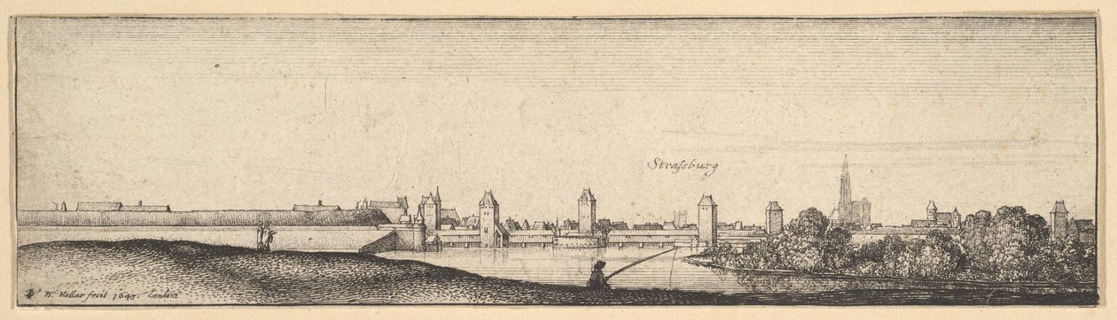 Štrasburk od Wenceslaus Hollar