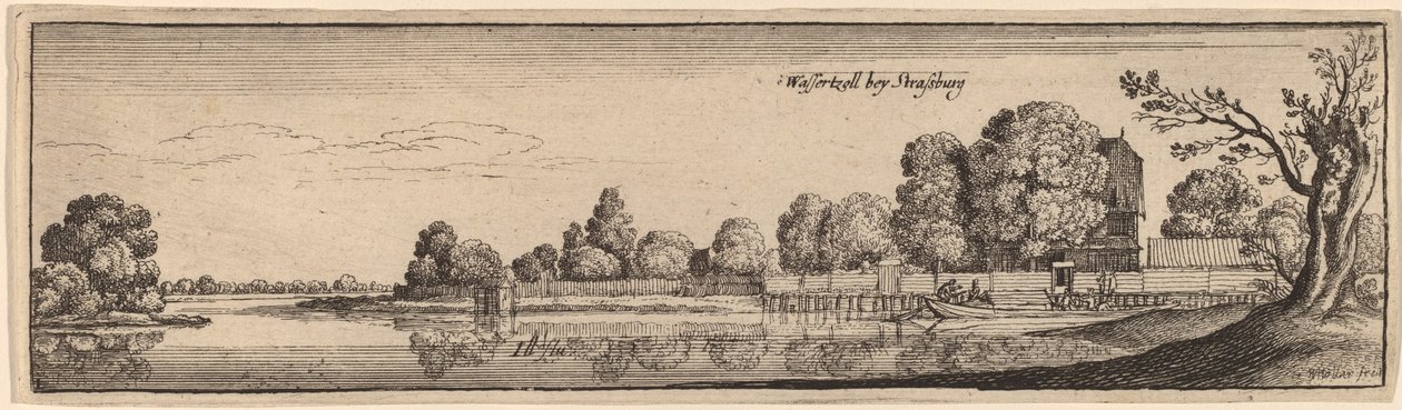 Štrasburk: Mýtný dům od Wenceslaus Hollar
