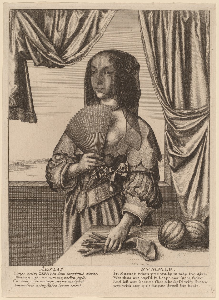 Léto od Wenceslaus Hollar