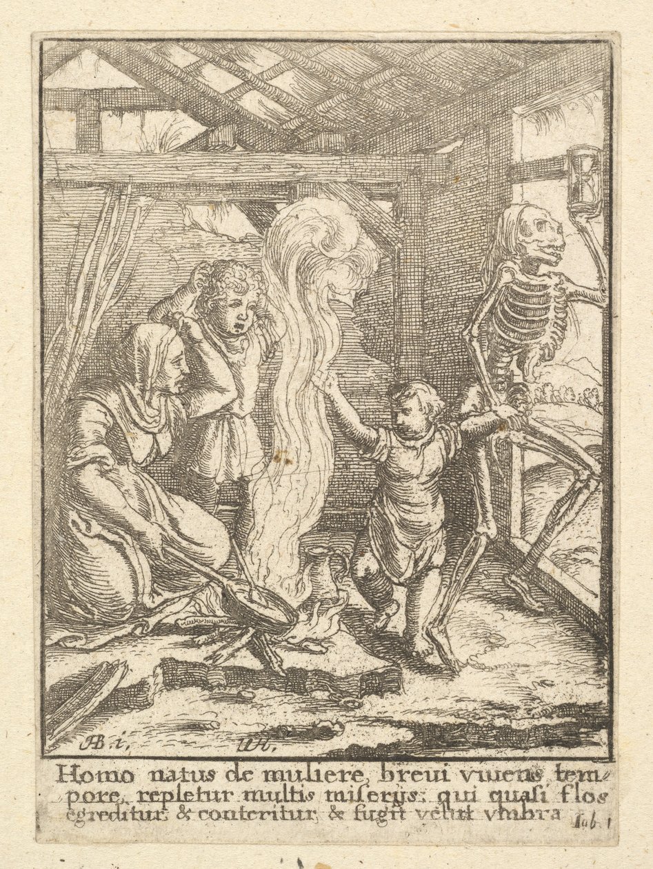 Dítě, z tance smrti, 1651. od Wenceslaus Hollar