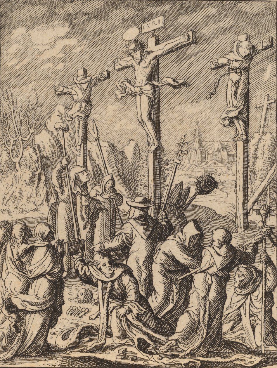 Ukřižování. od Wenceslaus Hollar