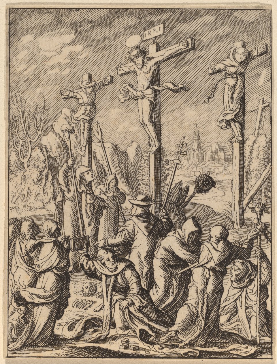 Ukřižování od Wenceslaus Hollar