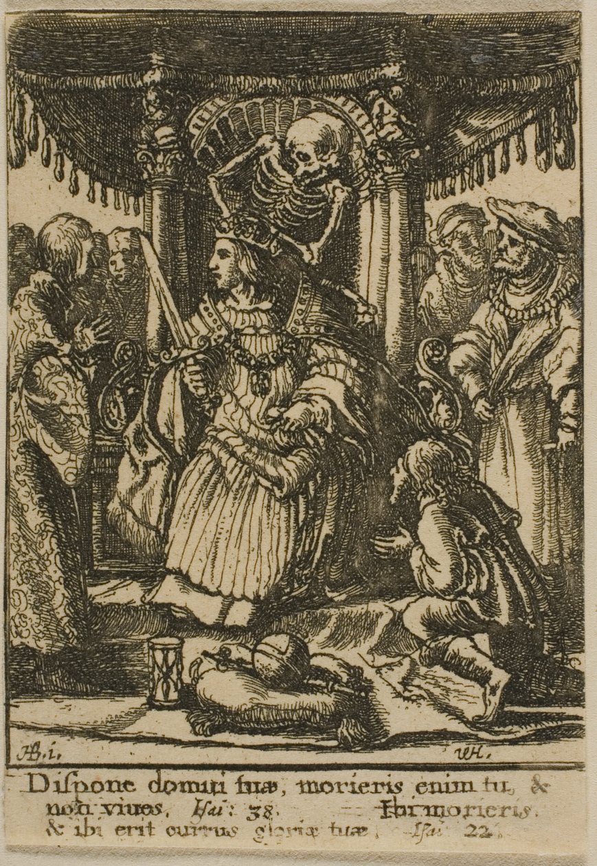 Císař a smrt od Wenceslaus Hollar