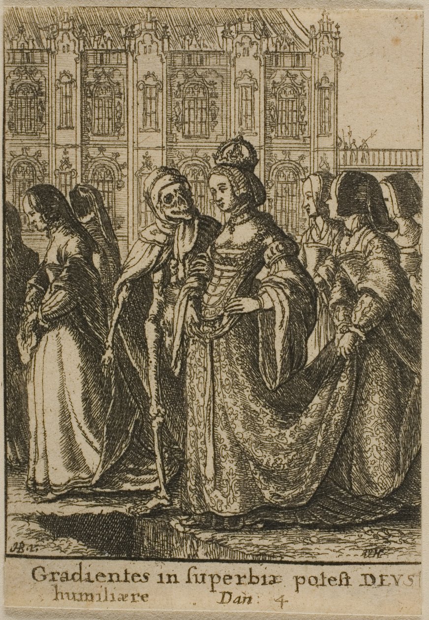 Císařovna a smrt od Wenceslaus Hollar