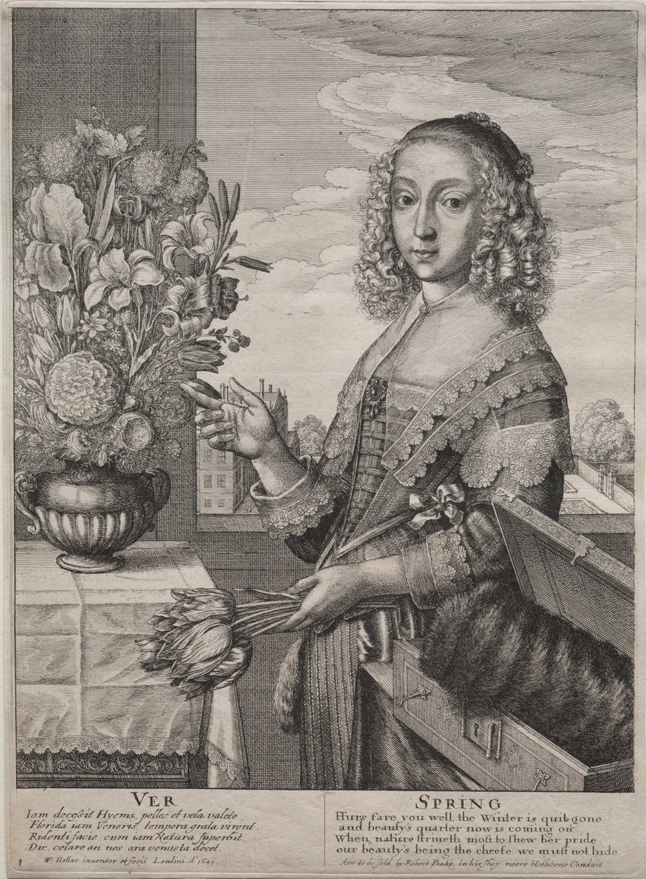 Čtyři roční období: Jaro od Wenceslaus Hollar