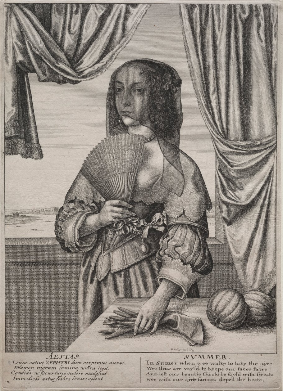 Čtvero ročních období: Léto, 1641. od Wenceslaus Hollar