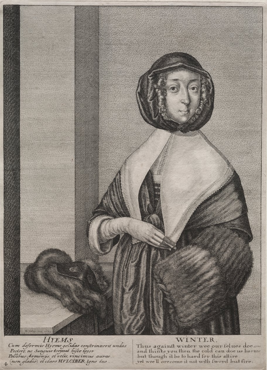 Čtyři roční období: Zima od Wenceslaus Hollar