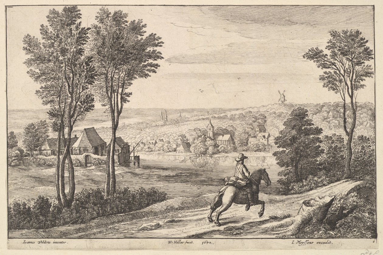 Jezdec, 1650. od Wenceslaus Hollar