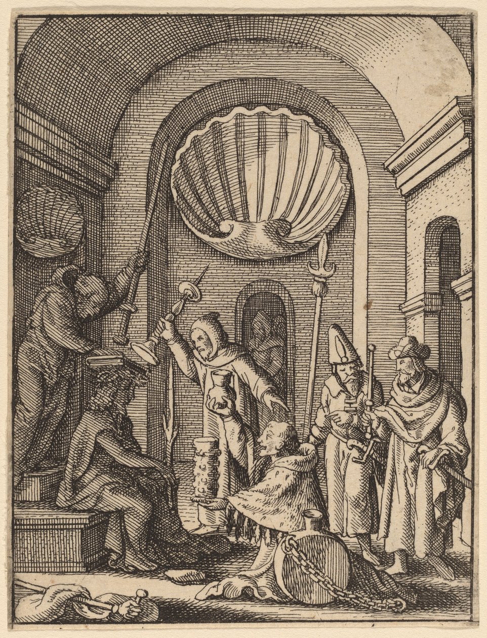 Výsměch od Wenceslaus Hollar