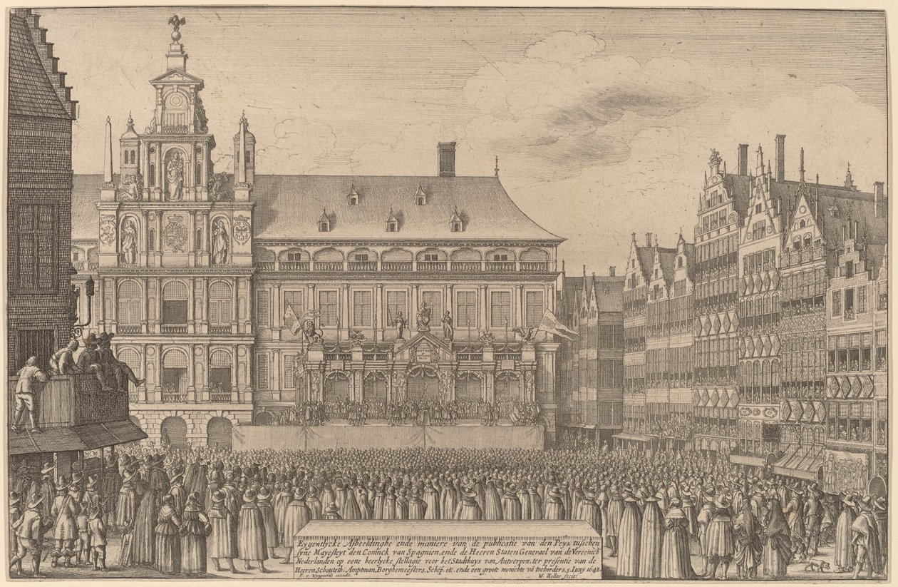 Münsterský mír od Wenceslaus Hollar