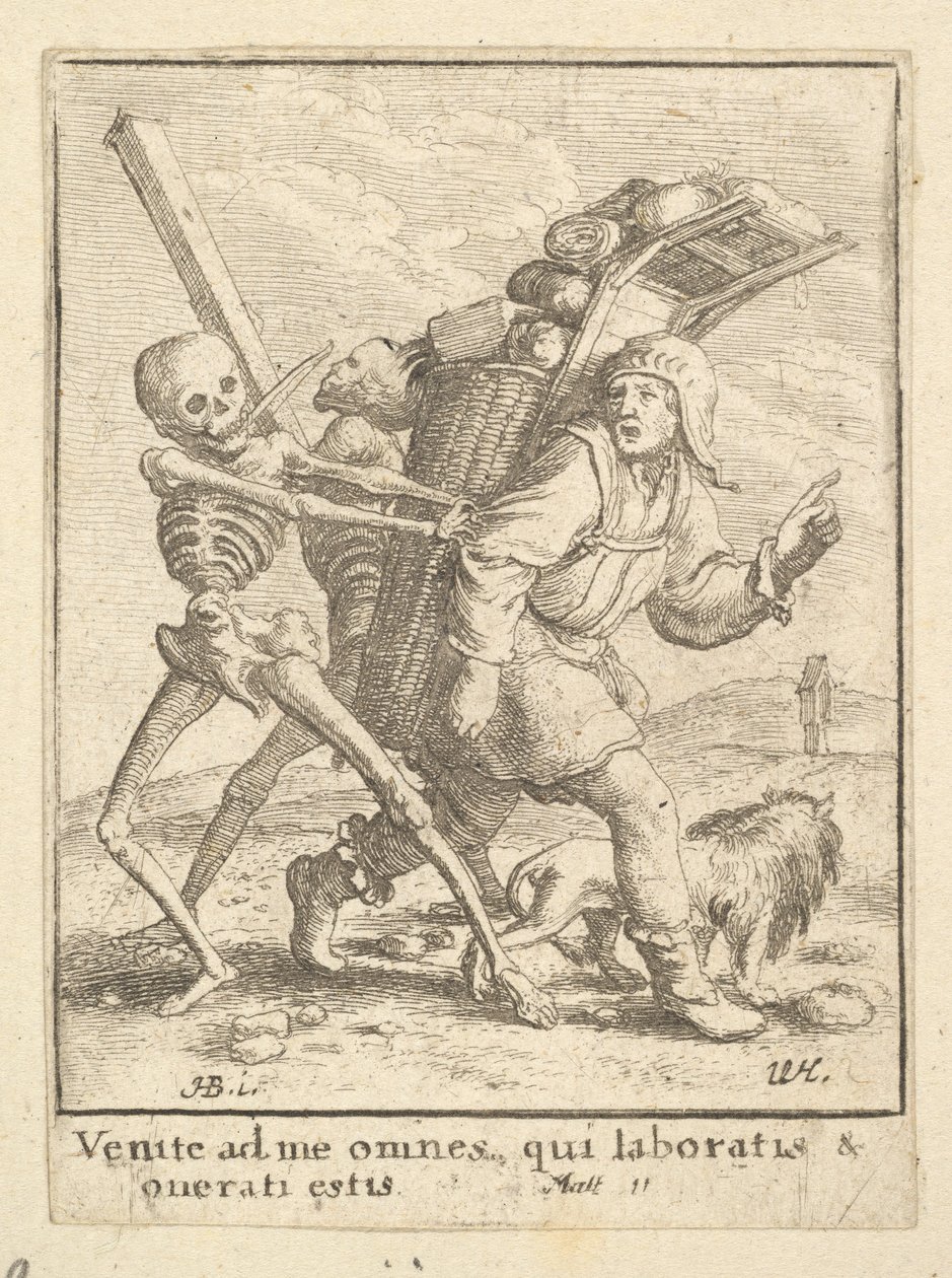 Podomák, z tance smrti, 1651. od Wenceslaus Hollar