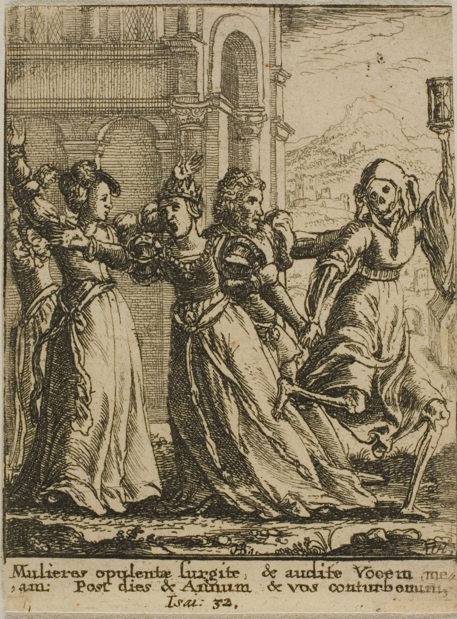 Královna a smrt od Wenceslaus Hollar