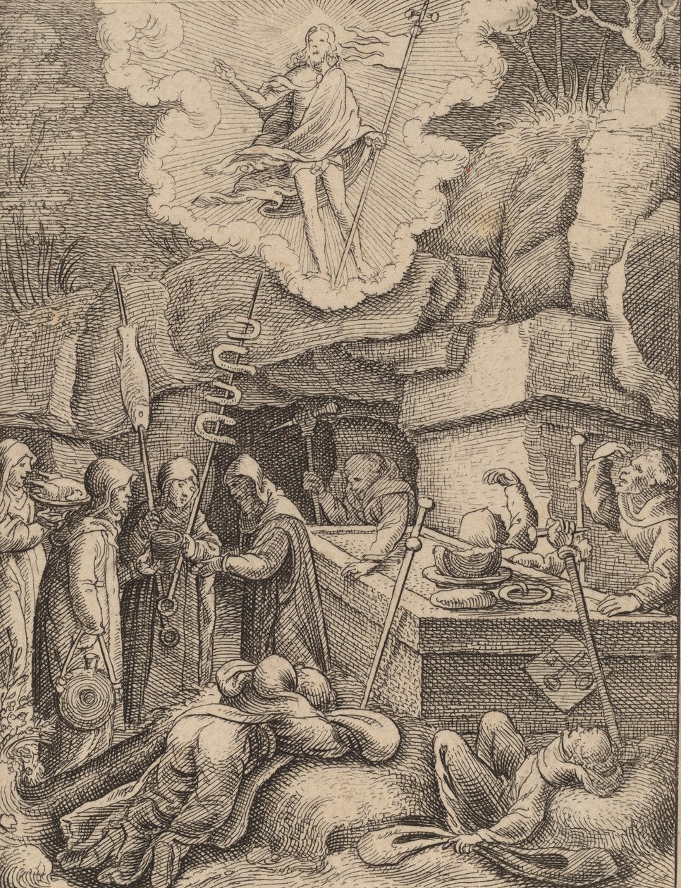 Vzkříšení. od Wenceslaus Hollar