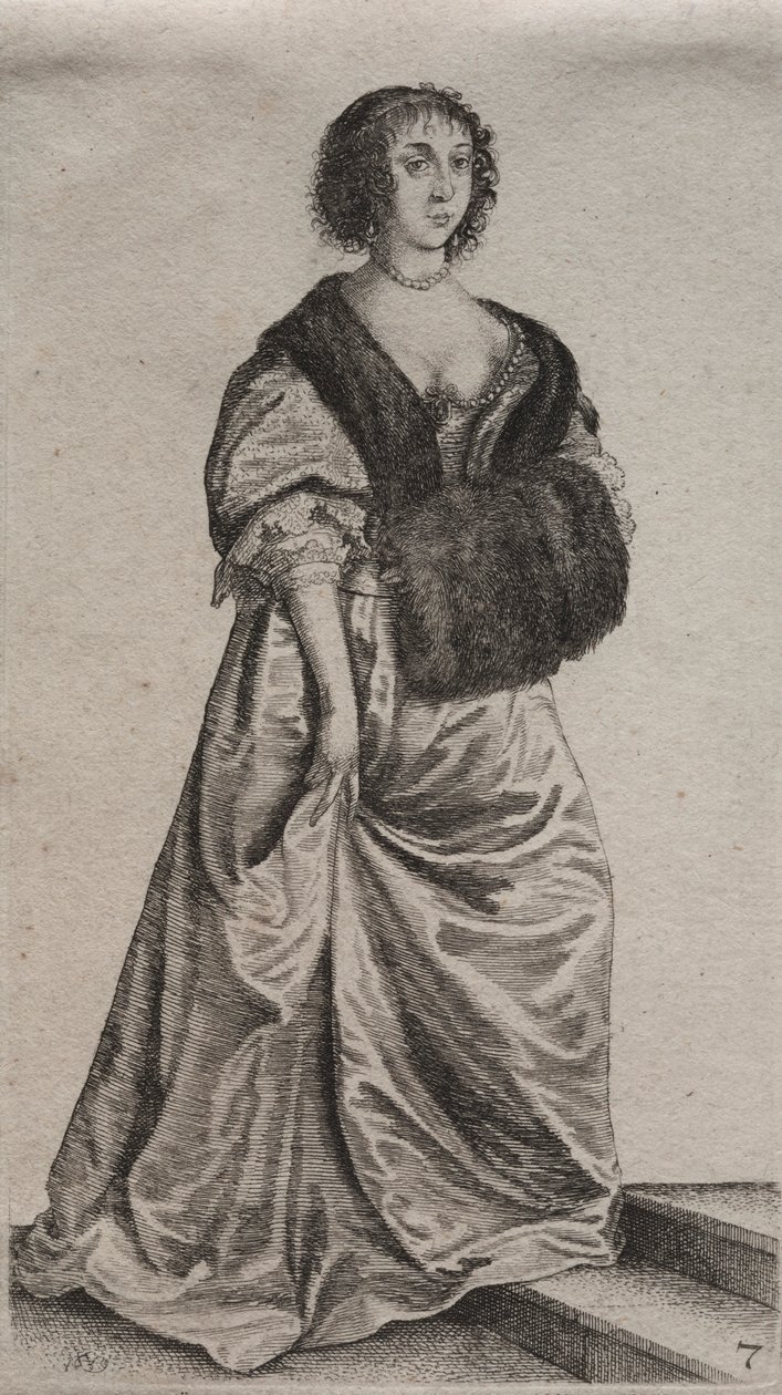Několik zvyků anglických žen, od šlechty po venkovské ženy, 1639. od Wenceslaus Hollar