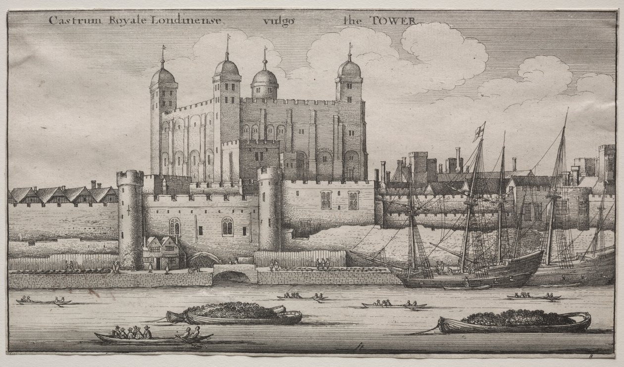 Tower, Londýn od Wenceslaus Hollar