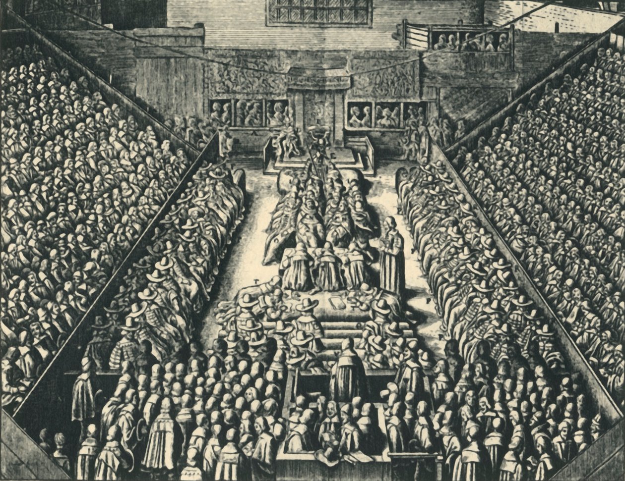 „Soud s hrabětem ze Straffordu ve Westminster Hall, 1641“, 1947. od Wenceslaus Hollar
