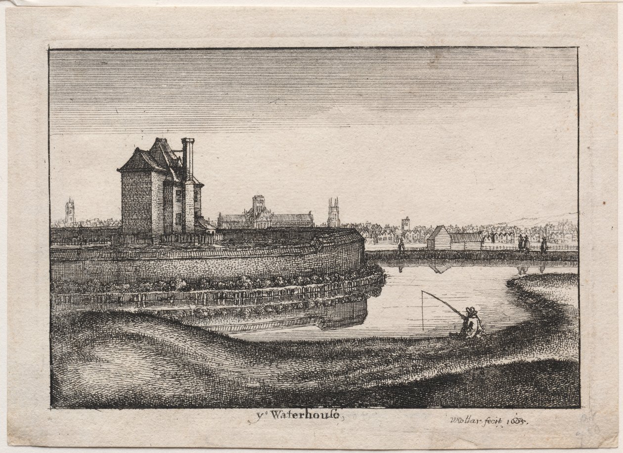The Waterhouse, 1665. od Wenceslaus Hollar