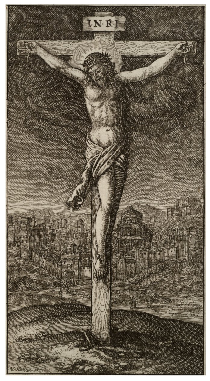Ukřižování od Wenceslaus Hollar