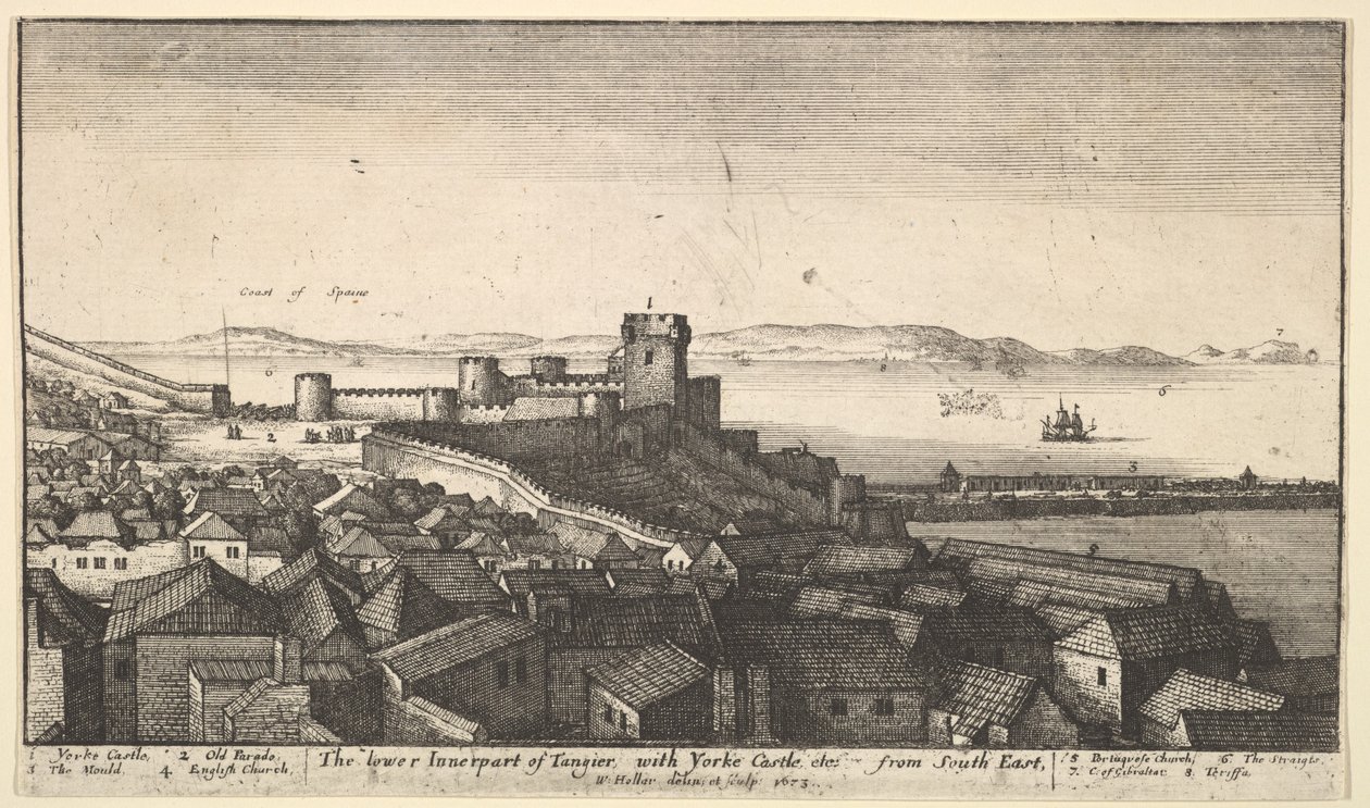 Dolní vnitřní část Tangeru, 1673. od Wenceslaus Hollar