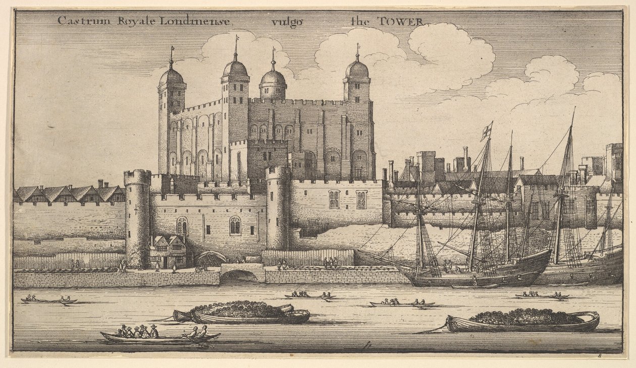 Tower of London, 1625-77. od Wenceslaus Hollar