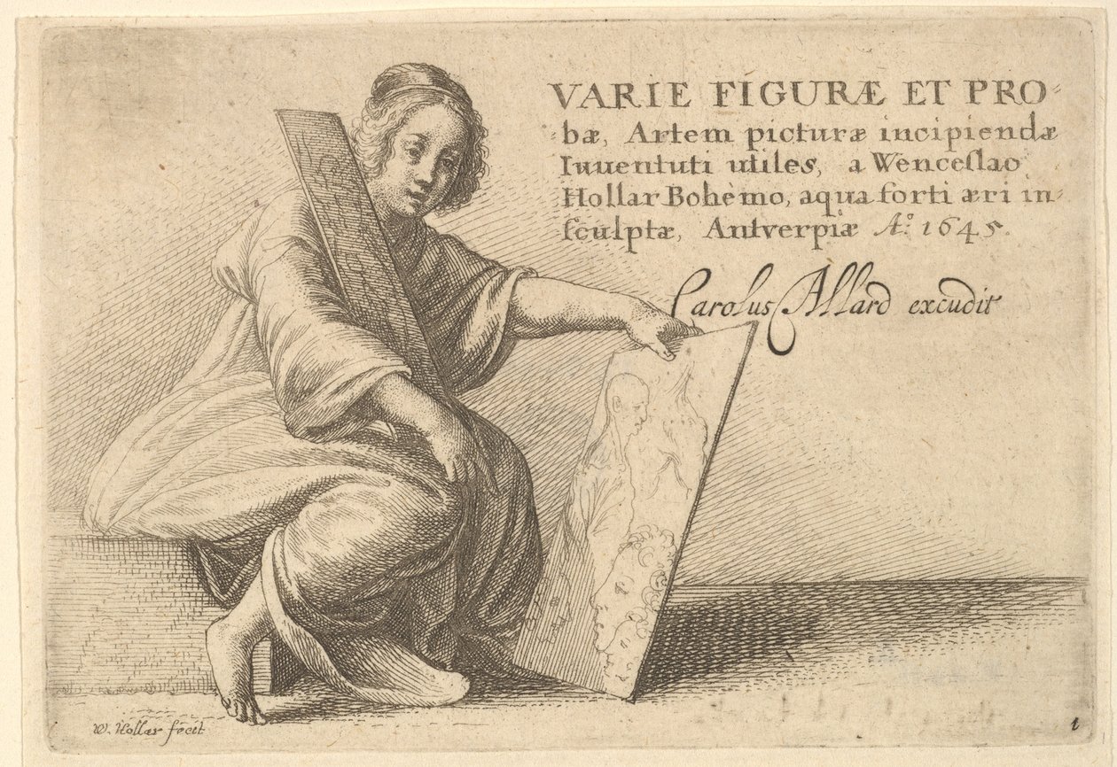 Různé figury a sondy, 1645 od Wenceslaus Hollar