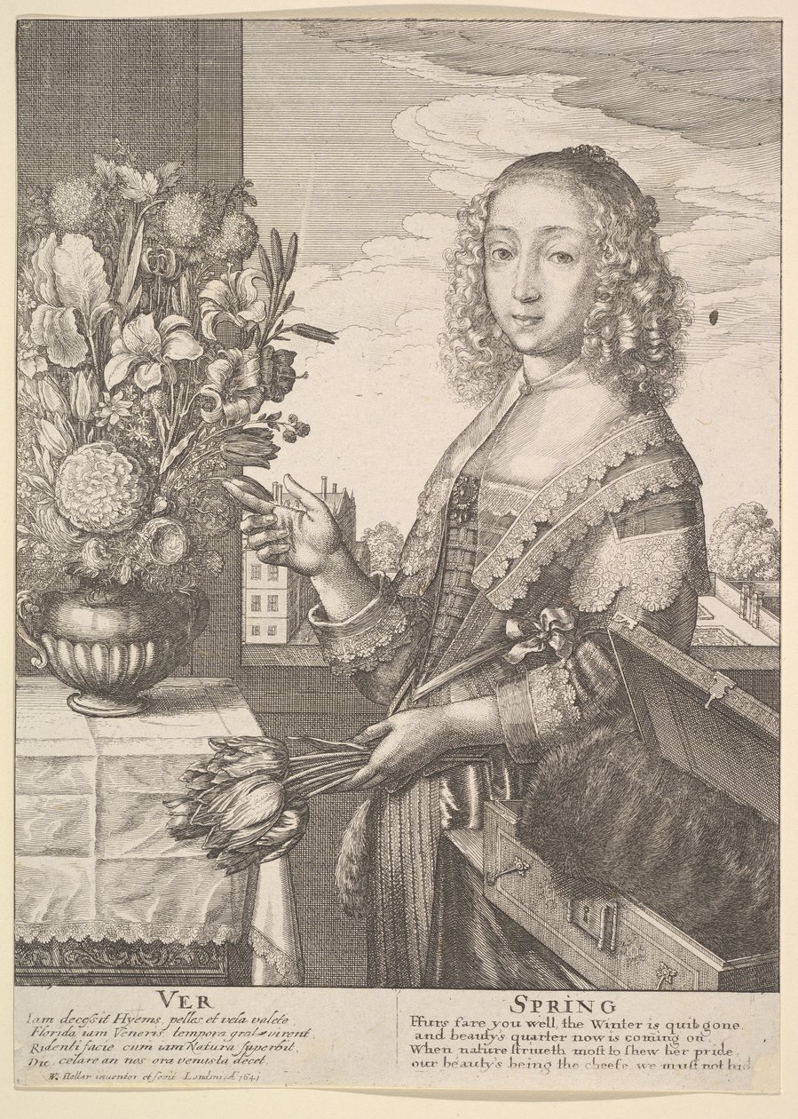 Ver - Jaro Tříčtvrteční sezóny, 1641. od Wenceslaus Hollar