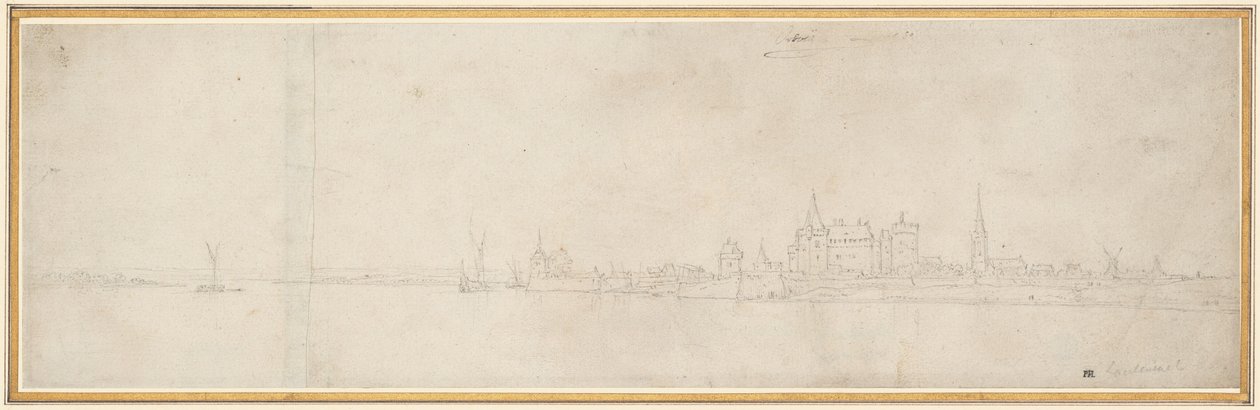 Pohled na Orsoy od Wenceslaus Hollar