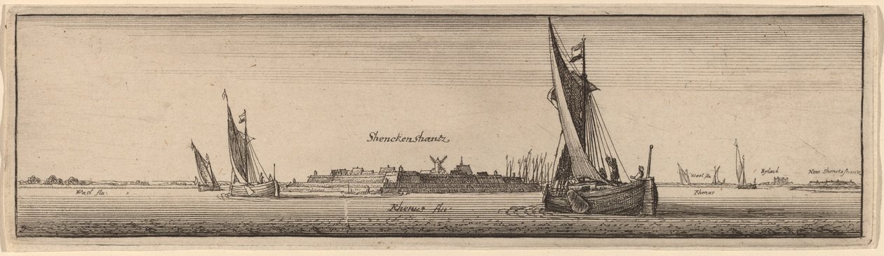Pohled na Shenckenschantz od Wenceslaus Hollar
