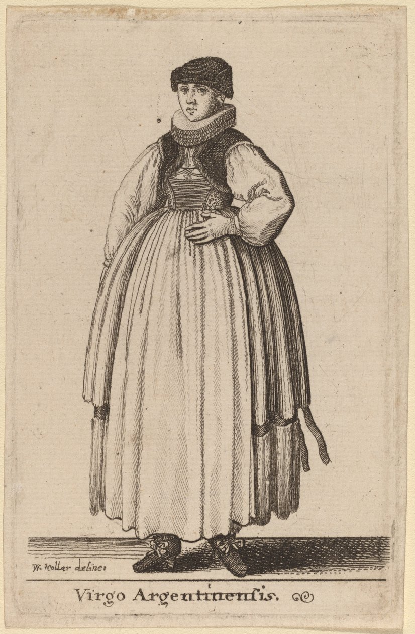 argentinská panna od Wenceslaus Hollar