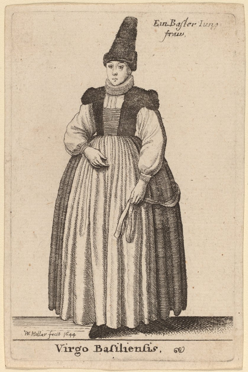 Panna Basilejská od Wenceslaus Hollar