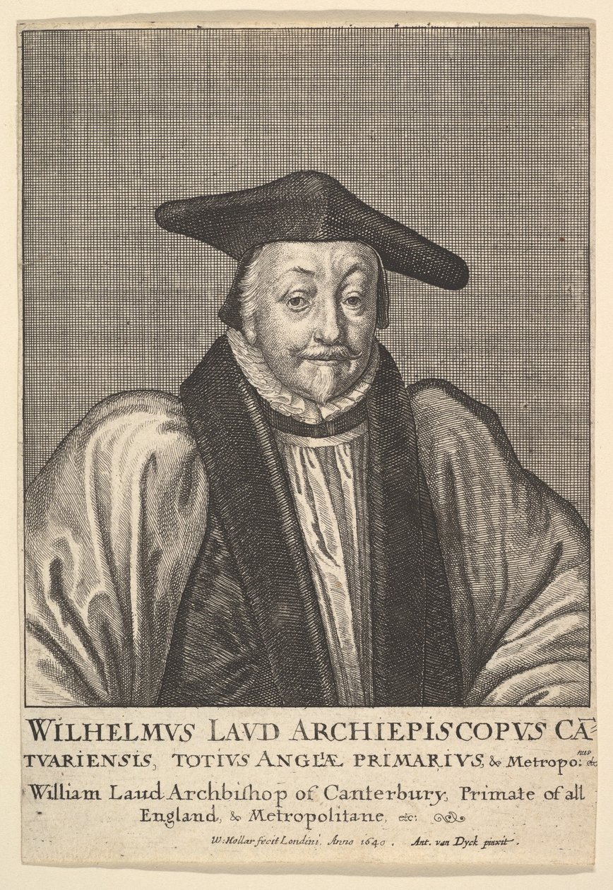 William Laud, arcibiskup z Canterbury, 1641. od Wenceslaus Hollar