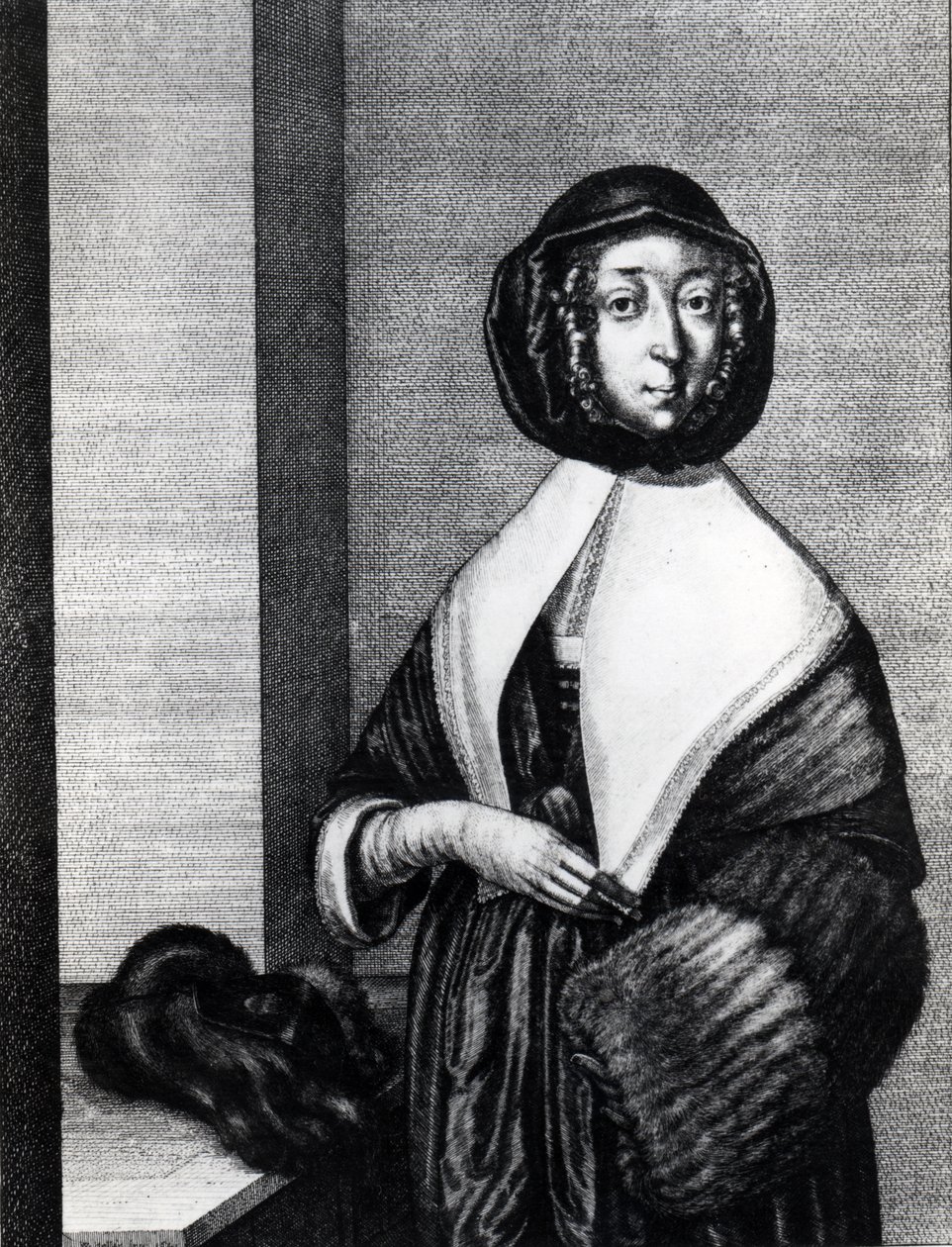 Zima, 1641 od Wenceslaus Hollar