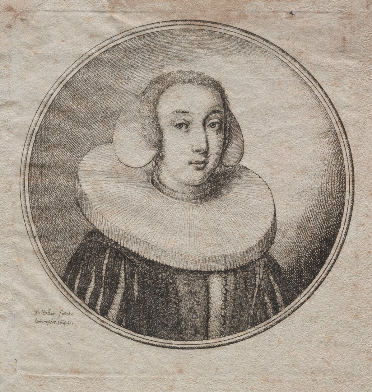 Žena s želé z mlýnského kamene, 1644. od Wenceslaus Hollar
