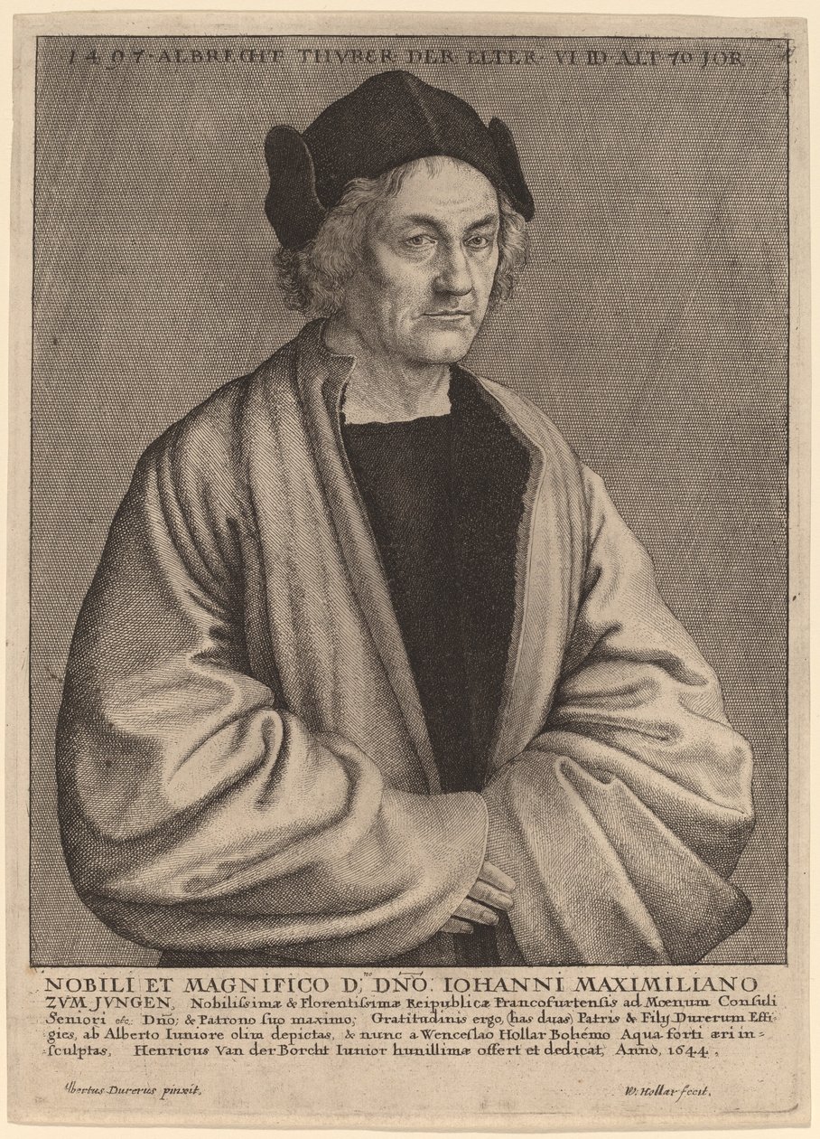 Otec Albrechta Durera od Wenceslaus Hollar after Albrecht Dürer