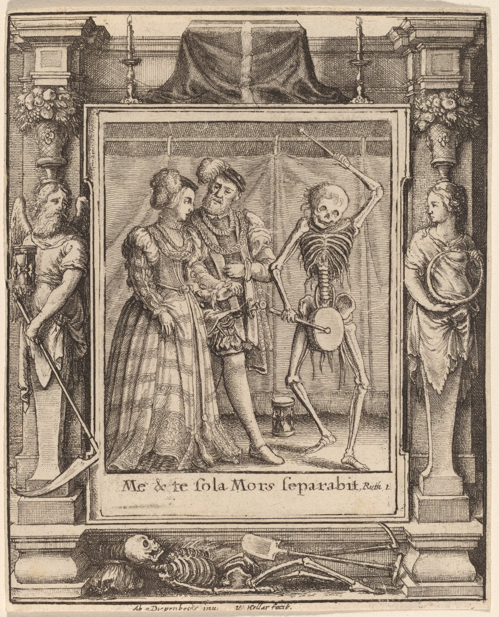 Svatební pár od Wenceslaus Hollar after Hans Holbein the Younger after Abraham van Diepenbeeck