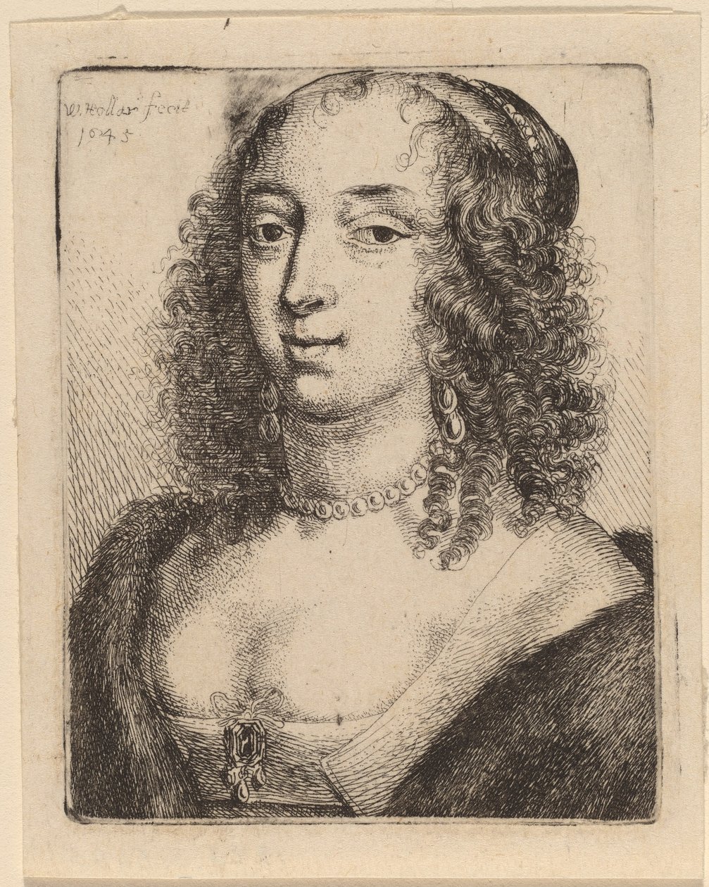 vévodkyně z Lennoxu od Wenceslaus Hollar after Sir Anthony van Dyck