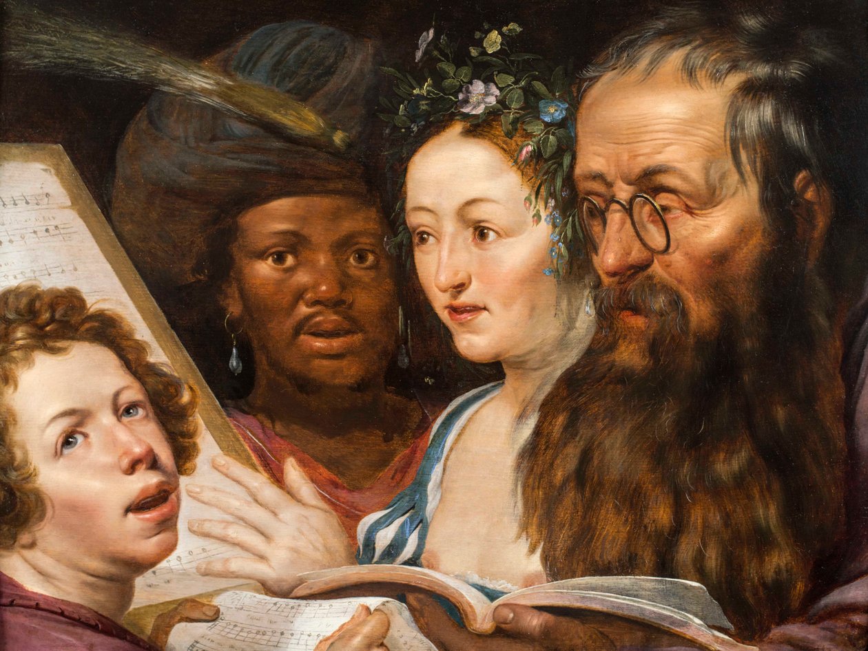 Alegorie hudby, 1625 od Werner Jacobsz van den Valckert