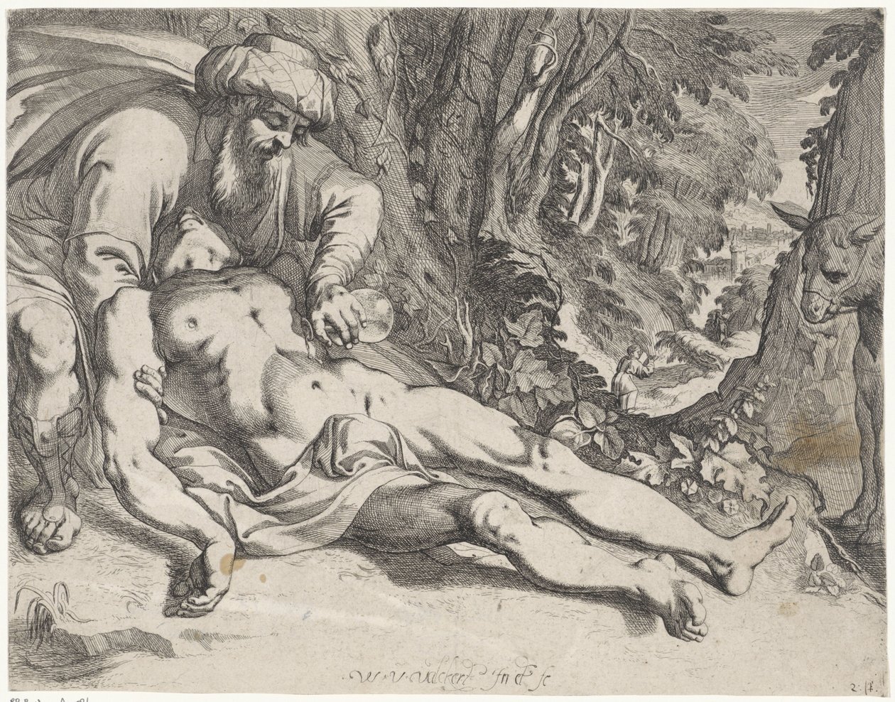 Dobrý Samaritán od Werner van den Valckert
