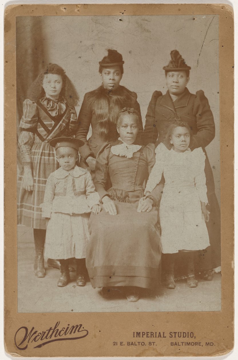 Portrét rodiny, cca. 1895 (foto) od Wertheim Imperial Studio