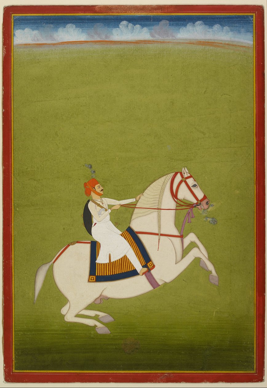 Mount Rajput, počátek 19. století (kvaš na papíře) od West Indian School