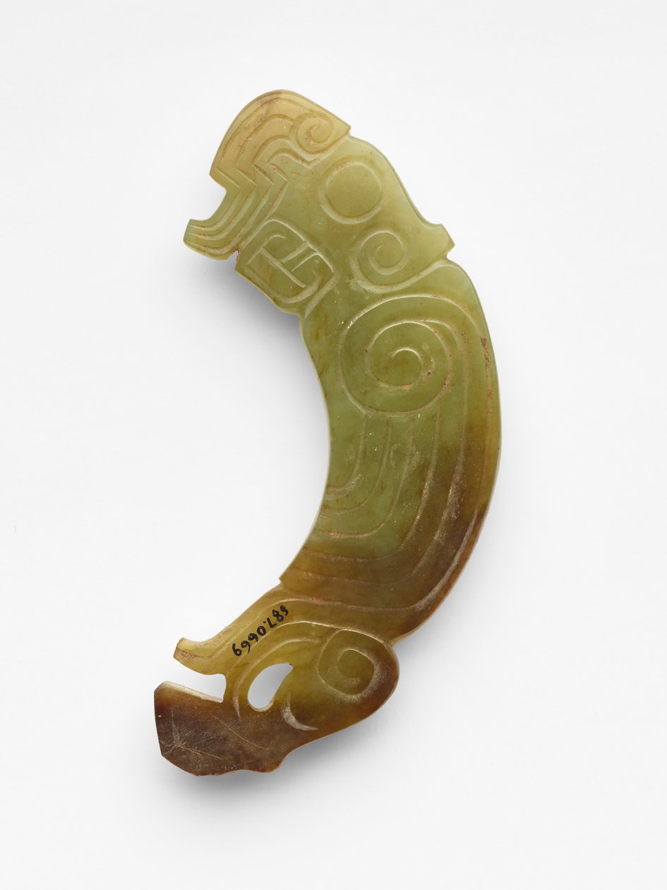 Přívěsek (pei) v podobě ptáka, cca 1000-900 př.nl (nefrit, nefrit) od Western Zhou Dynasty Chinese School