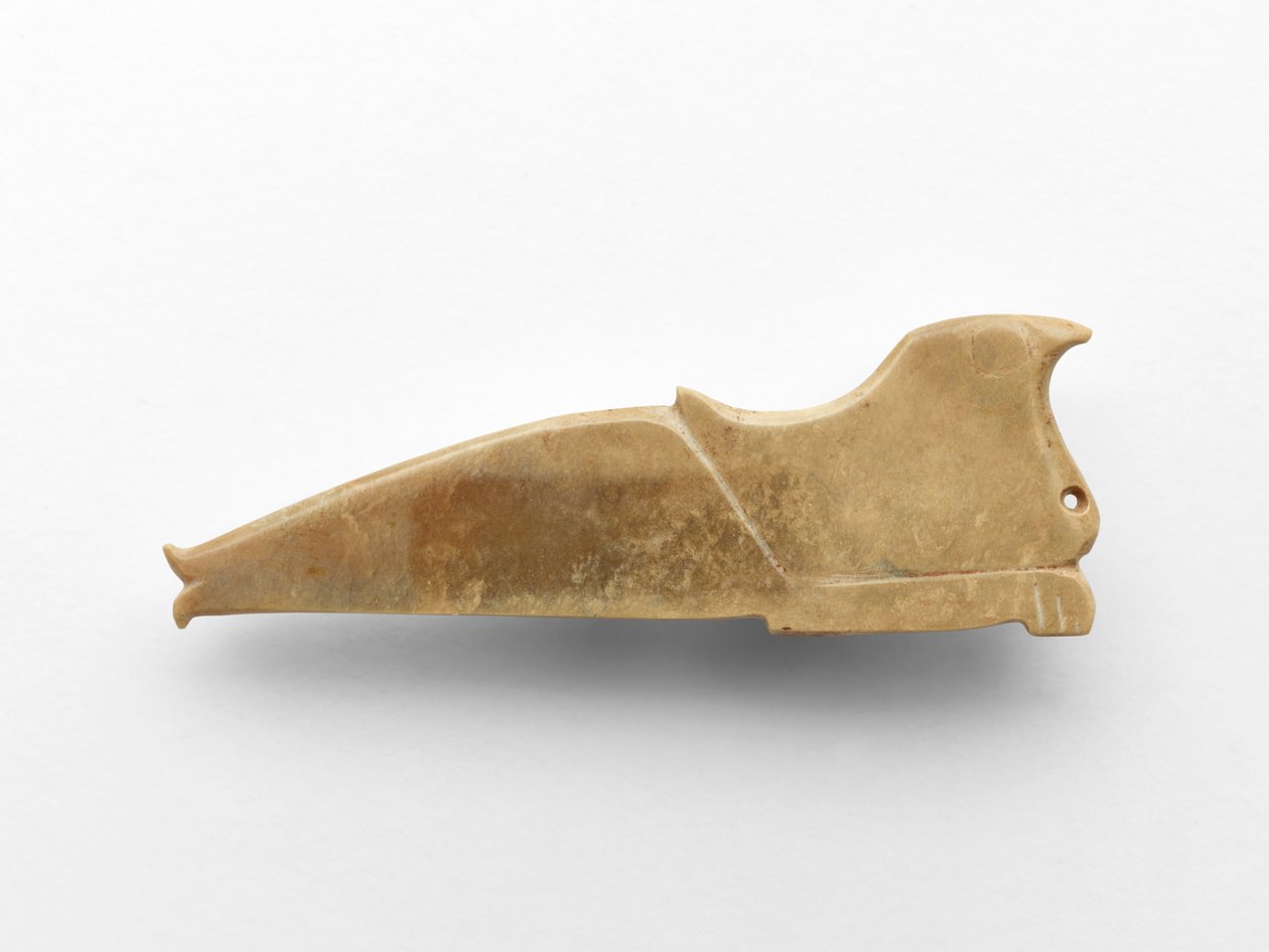 Přívěsek v podobě ptáka, cca 1050-950 př. n. l. (nefrit) od Western Zhou Dynasty Chinese School